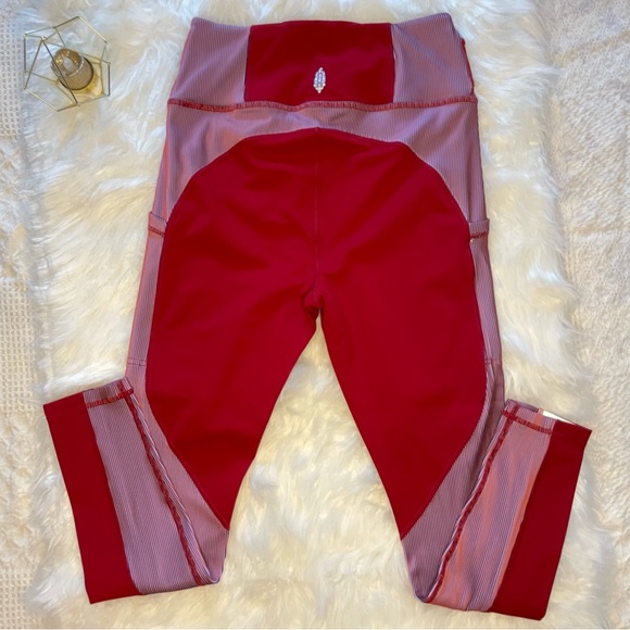 NWOT Free People Movement Hardio Cardio Leggings in Red Grape Size Medium - Picture 3 of 11